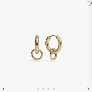 New awe inspired charm collector Gold Hoop Earrings